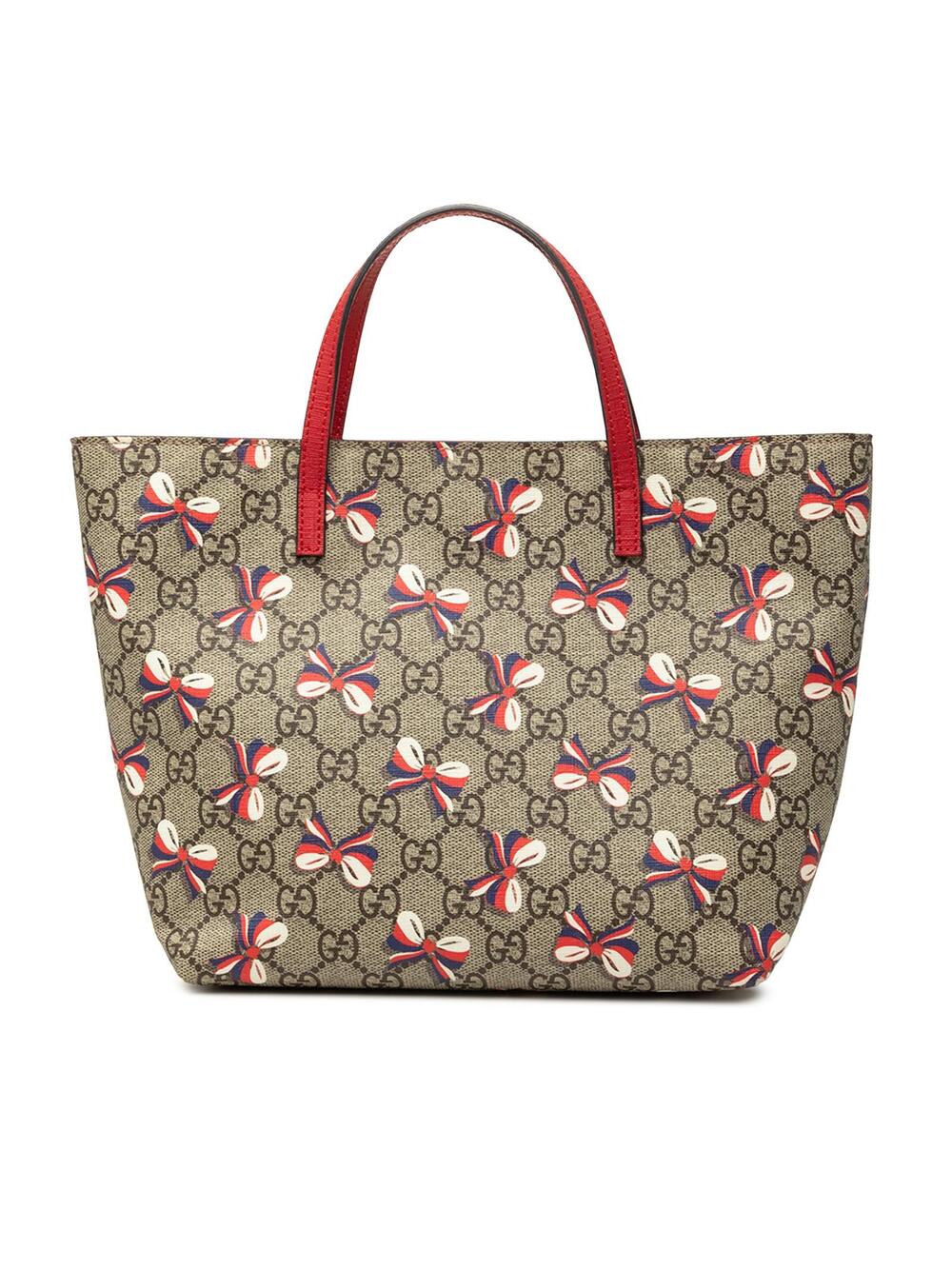 Gucci Childrens Gg Supreme Ribbon Tote #309802G53B